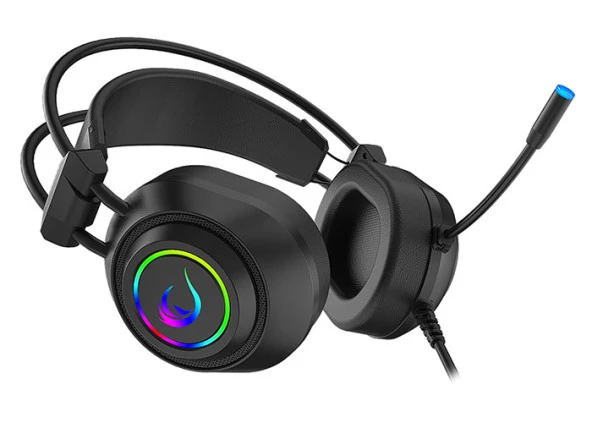 RAMPAGE RM-K19 RAGING PLUS Siyah USB 7,1 RGB LEDLİ OYUNCU KULAKLI - 5