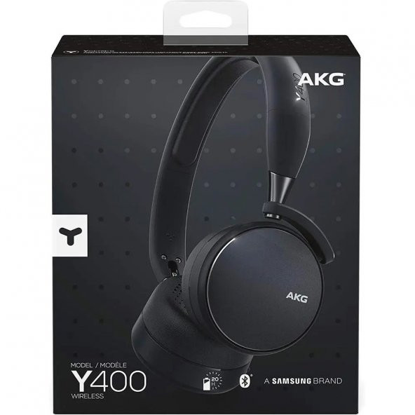 Samsung AKG By Harman Kardon Y400 Kablosuz Bluetooth Kulaklık (20 Saat Pil, USBC, Otomatik Oynatma/Duraklatma) Siyah Samsung Türkiye Garantili - 7
