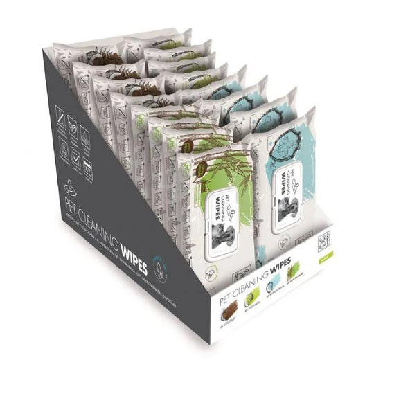 M-PETS 4 KOKULU TEMİZLEME MENDİLİ DISPLAY 40LI