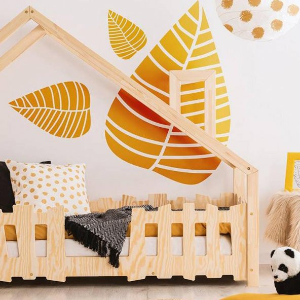 Markaawm Galaxy Montessori Yatak Doğal Çam Çocuk Karyola - 3
