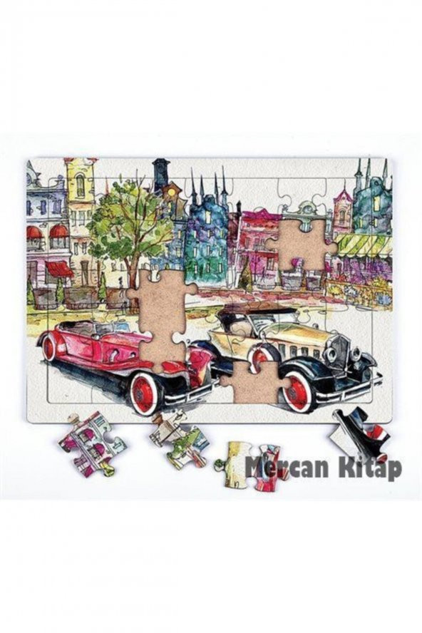 King Of Puzzle Klasik Arabalar Ahşap Puzzle 35 Parça (xxxv-14)