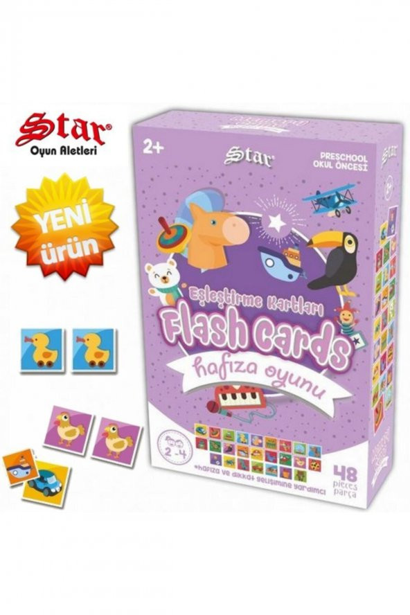 Star Okey Oyun Kartları Hafıza Oyunu Eşleştirme Kartları Puzzle Bebek Gelişim Eğitici Oyuncak