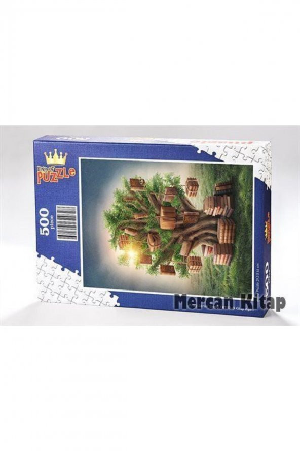 King Of Puzzle Kitap Ağacı Ahşap Puzzle 500 Parça (kt12-d)