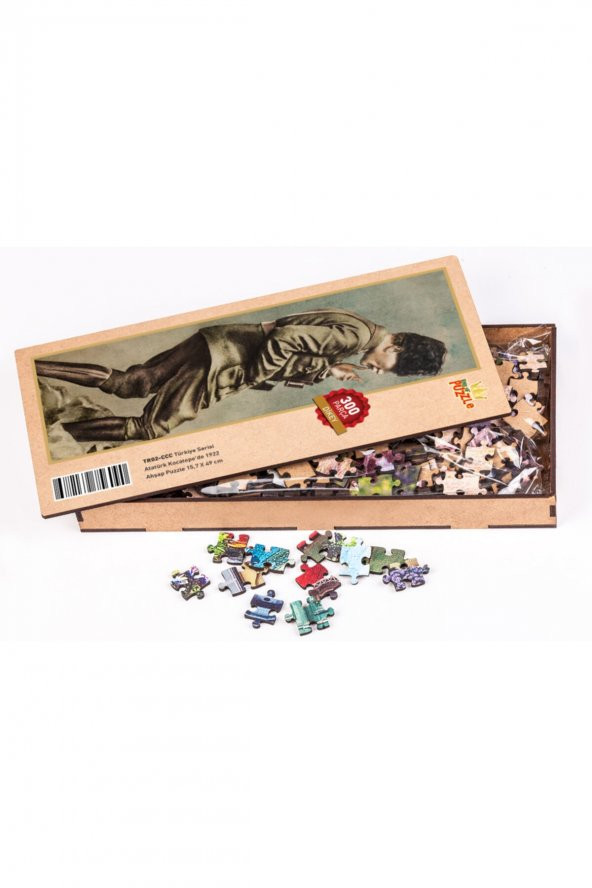 Atatürk Kocatepe de 1922 Ahşap Puzzle 300 Parça - 2