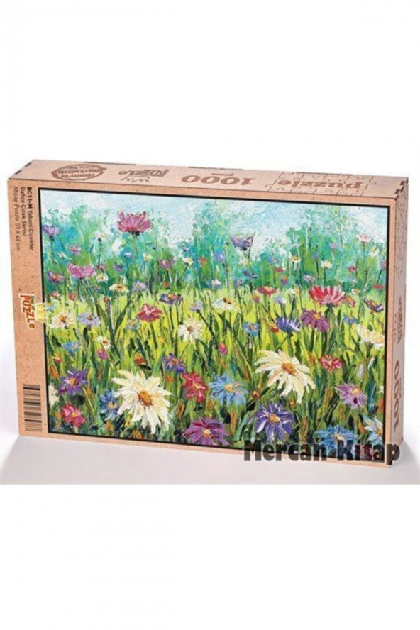King Of Puzzle Yabani Çiçekler Ahşap Puzzle 1000 Parça (bc11-m)