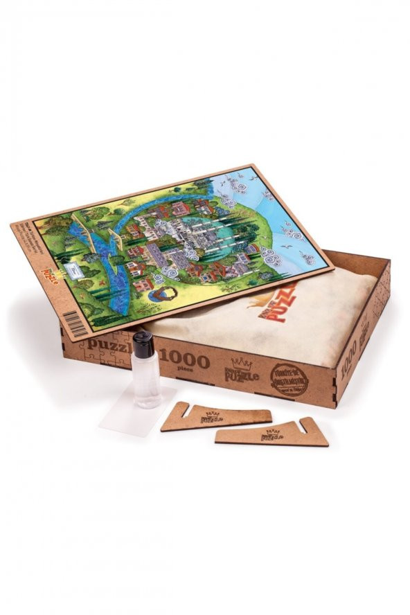 King Of Puzzle Türkiye Minyatürleri - Edirne - Nasuhi Hasan Çolpan Ahşap Puzzle 1000 Parça - 2