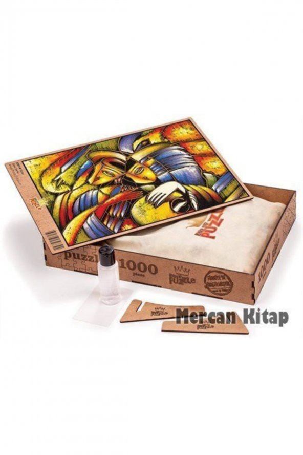 King Of Puzzle Yüzler Ahşap Puzzle 1000 Parça (st01-m) - 2