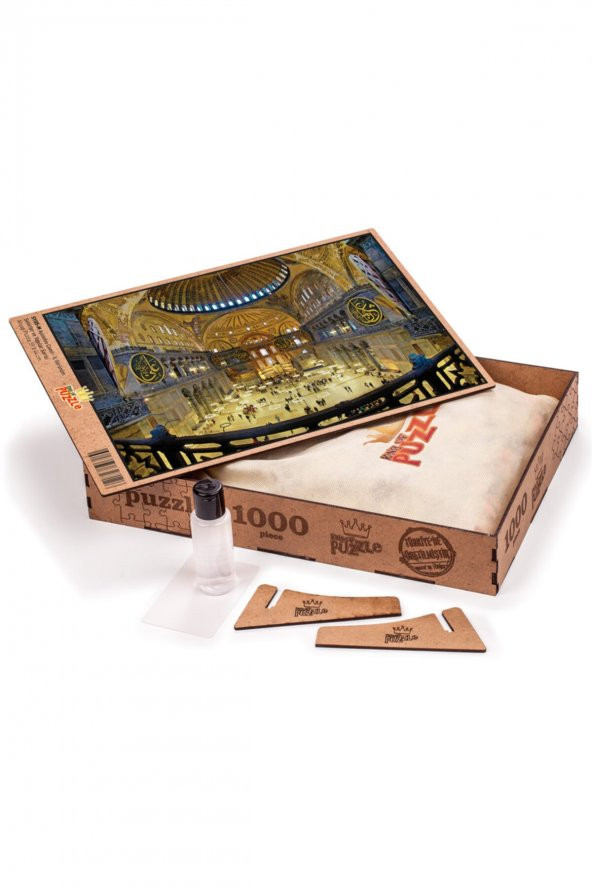 King Of Puzzle Ayasofya Camii - Iç Görünüm Ahşap Puzzle 1000 Parça