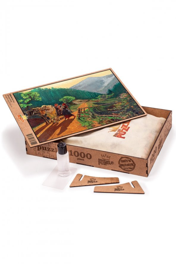 King Of Puzzle Köy Yolu Ahşap Puzzle 1000 Parça - 2