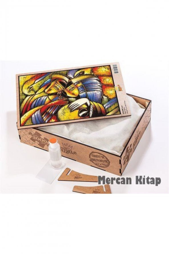 King Of Puzzle Yüzler Ahşap Puzzle 2000 Parça (st50-mm) - 2
