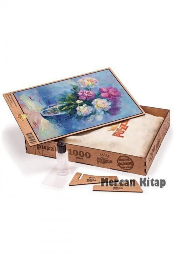 King Of Puzzle Şakayıklar Vazosu Ahşap Puzzle 1000 Parça (nt13-m) - 3
