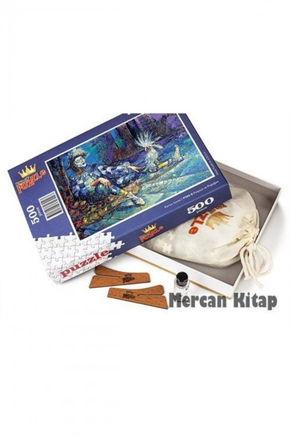 King Of Puzzle Palyaço Ve Papağan Ahşap Puzzle 500 Parça (pt02-d) - 2