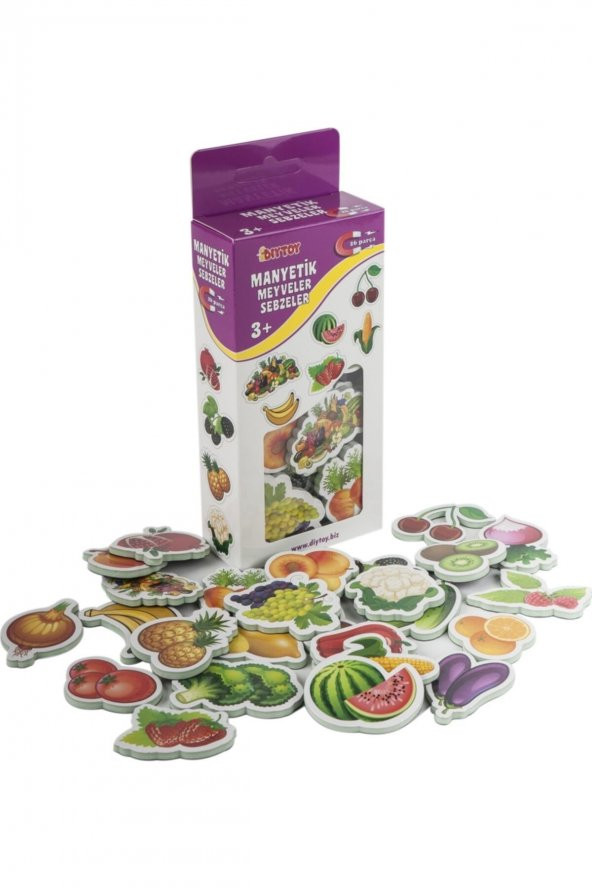 Diytoy Manyetik Meyveler Sebzeler - 2