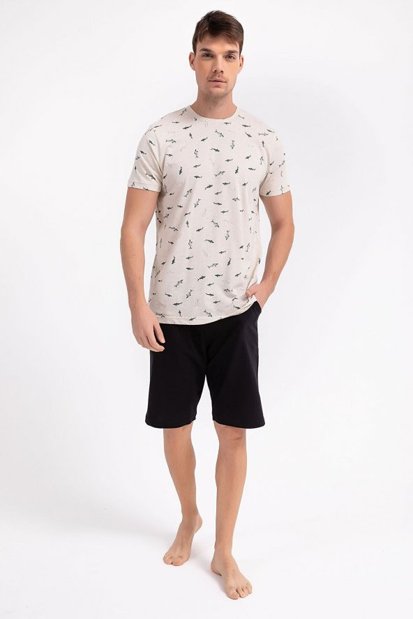 Arnetta Dolphins Bej Erkek Bermuda Takım