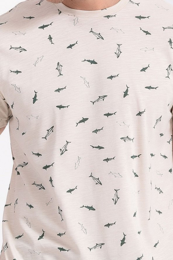 Arnetta Dolphins Bej Erkek Bermuda Takım - 3