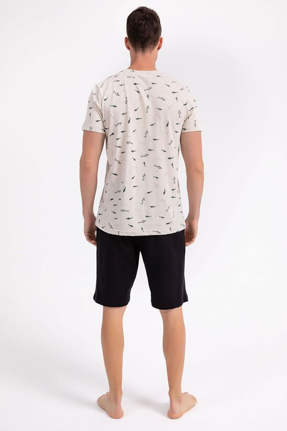 Arnetta Dolphins Bej Erkek Bermuda Takım - 5