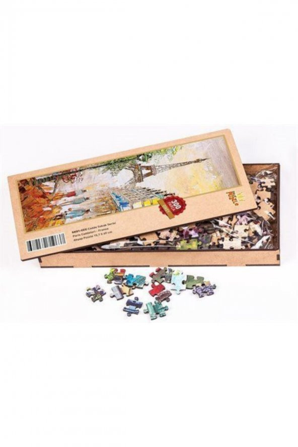King Of Puzzle Paris Caddeleri - Fransa Ahşap Puzzle 300 Parça (sk01-ccc) - 2