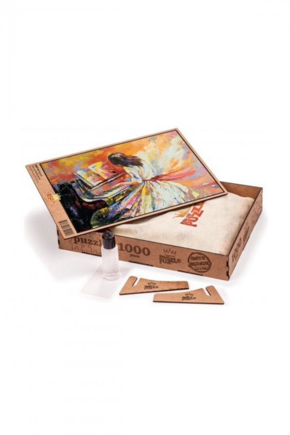 King Of Puzzle Piyanist Ahşap Puzzle 1000 Parça (DM07M) - 4