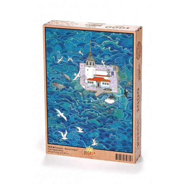 KIZ KULESİ ahşap Puzzle 1000 Parça - 2