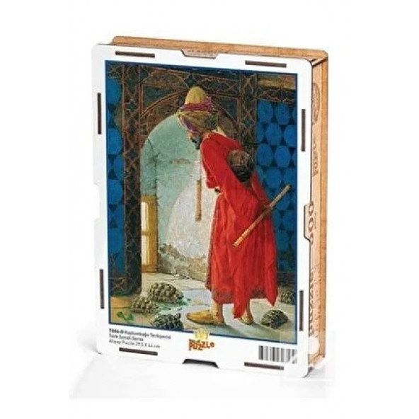 King Of Puzzle Kaplumbağa Terbiyecisi Ahşap Puzzle 500 Parça (TS04D) - 1