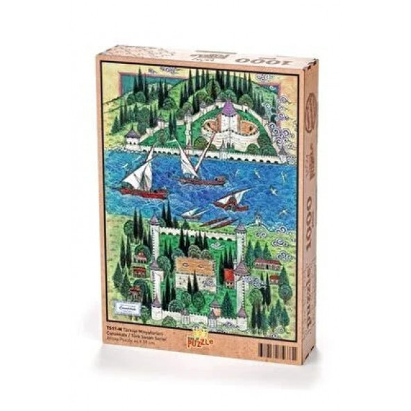 King Of Puzzle Türkiye Minyatürleri - Çanakkale - Nusret Çolpan Ahşap Puzzle 1000 Parça (ts11-m) - 3