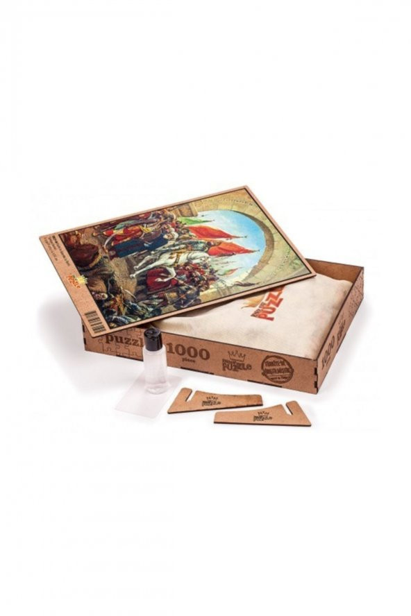 King Of Puzzle Fatihin İstanbulu Fethi Ahşap Puzzle 1000 Parça (TR21-M)