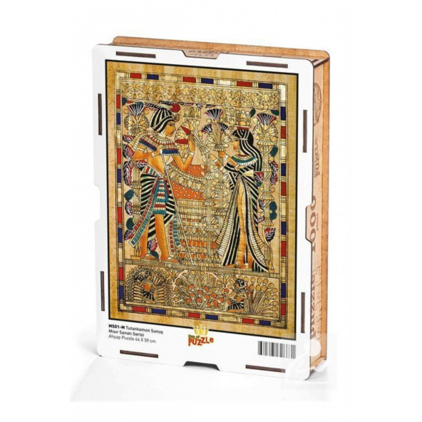 King Of Puzzle Tutankamon Sunuş Ahşap Puzzle 1000 Parça (Ms01m) - 1