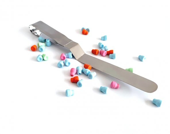 Nar kalıp Eğik Pasta Sıvama Spatula Orta Boy 20cm - Resim 4