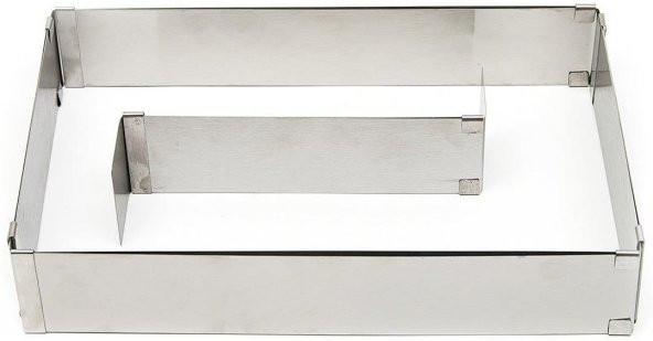 Narkalıp Dikdörtgen Bölmeli Kek Kalıbı Derinlik 10 cm - Resim 3