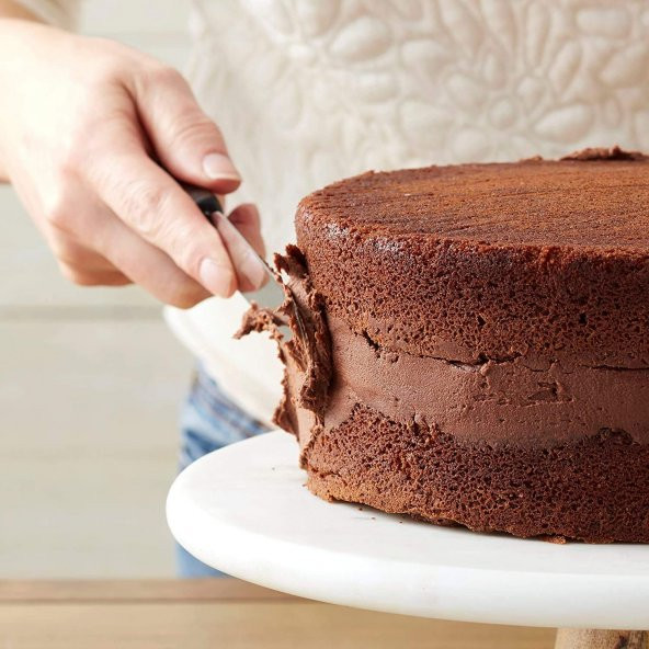 Nar kalıp Eğik Pasta Sıvama Spatula Orta Boy 20cm - Resim 6