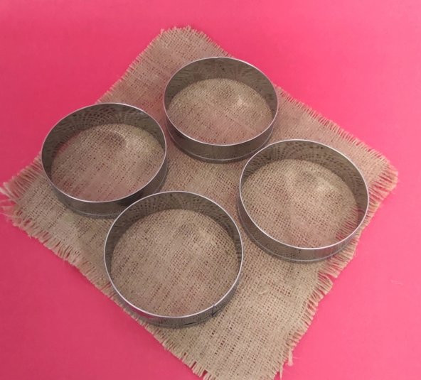 Narkalıp Hamburger Ekmeği Pişirme Kalıbı 4 Lü 10cm - 5