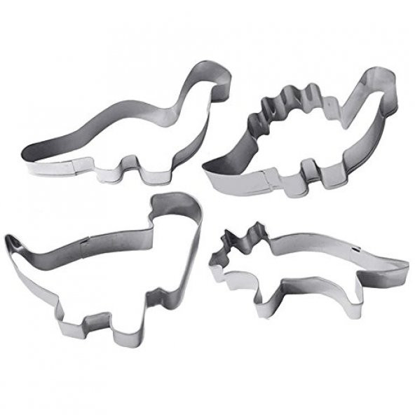 Narkalıp Dinozor Kurabiye Kalıbı  4 Lü - Resim 2
