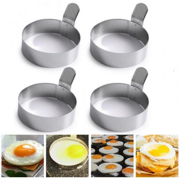 Narkalıp Omlet Ve Krep Pişirme Kalıbı 4 Lü En 8cm ürün görseli