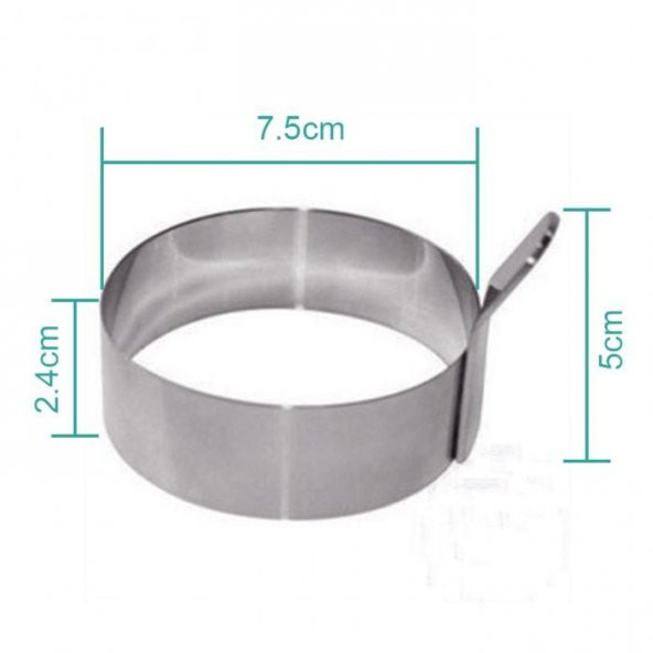 Narkalıp Omlet Ve Krep Pişirme Kalıbı 4 Lü En 8cm - Resim 3