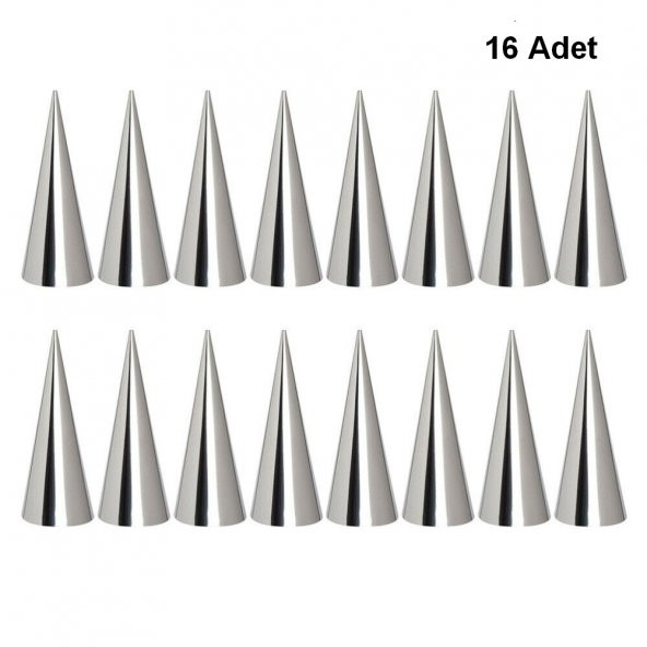 Korne Kalıbı Torpil Huni Tatlı Kalıbı 16 Adet 12cm - 3