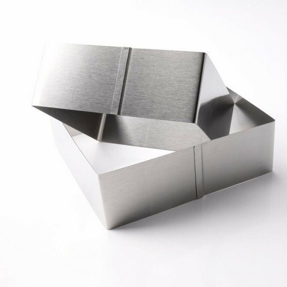 Narkalıp Kare Kek Kalıbı 3 Li Set Derinlik 8cm - Resim 3