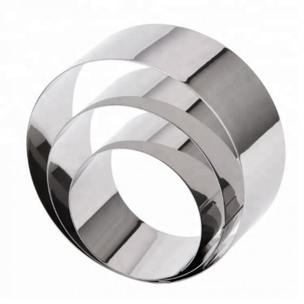 Yuvarlak Kek Kalıbı 3 Lü 17cm 20cm 23cm Derinlik 8CM - Resim 3