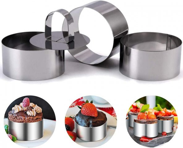 Narkalıp Parfe Kalıbı 4Lü Set En- 8CM Derinlik 5 CM - 2