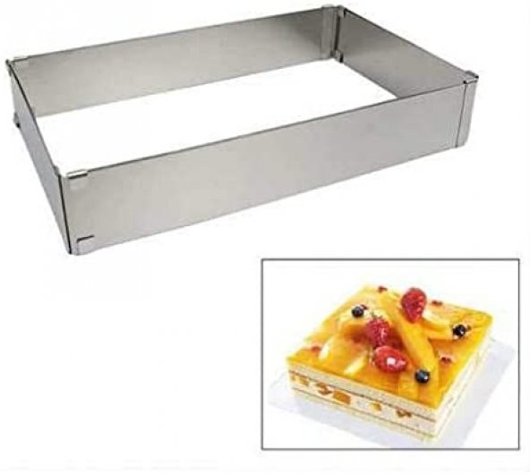 Narkalıp Dikdörtgen Yarlanabilir Kek Kalıbı Model No-004 - Resim 4