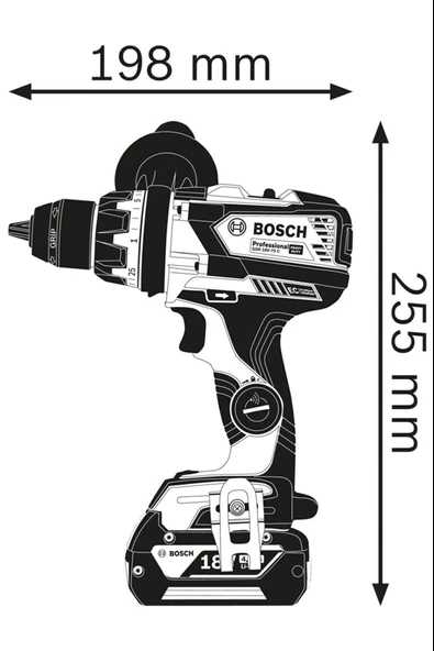 GSR 18V-110 C Akülü Delme Vidalama Makinesi Solo - Resim 2