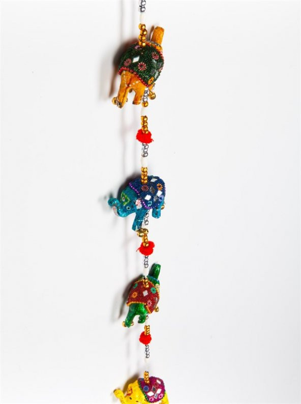 Aynalı Yedili Bereket Filleri Duvar Dekoru - Resim 3