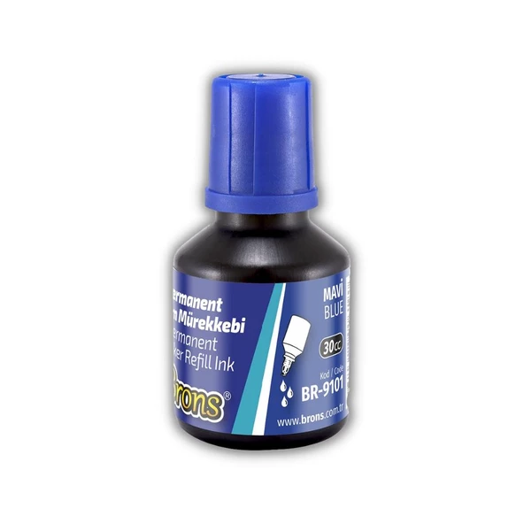 Markör Permanent Kalem Mürekkebi 30 ml 1 Adet Brons Koli Çuval Kalemi Mürekkebi 1 Adet - 2