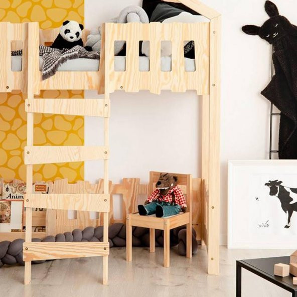 Markaawm Montessori Ranza Çocuk Karyola Çatılı Oyun Evi Elephant - 2