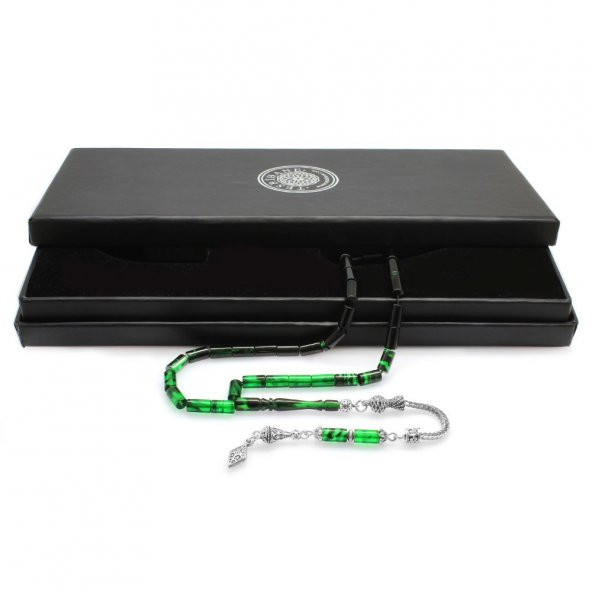 Nipora Kararmaz Metal Anadolu Desen Püsküllü Kesme Kesim Süzme Yeşil-Siyah Sıkma Kehribar - 2