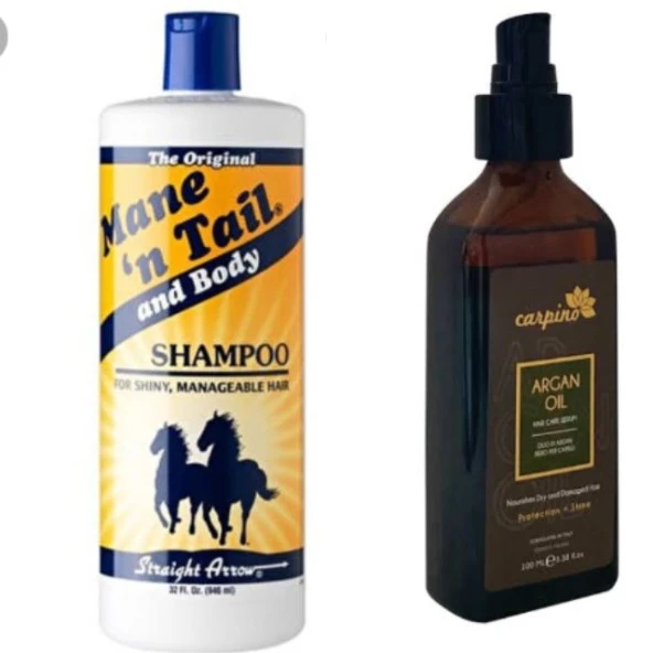 Manen Tail At Kuyruğu Şampuanı 946ml.+Carpino Argan Oil Hair Care Serum 100ml.