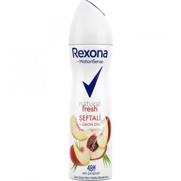 Rexona Motionsense Kadın Sprey Deodorant Natural Fresh Şeftalı + Limon Otu Tozu 150 ml - 2