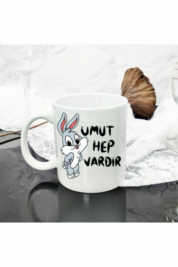 UMUT hep vardır  tasarımlı  kupa bardak