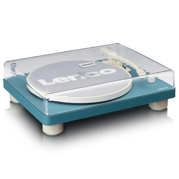 Lenco LS-50 TQ Mavi Hoparlörlü USBli MP3e Kayıt Özellikli Pikap Plak Çalar - 3