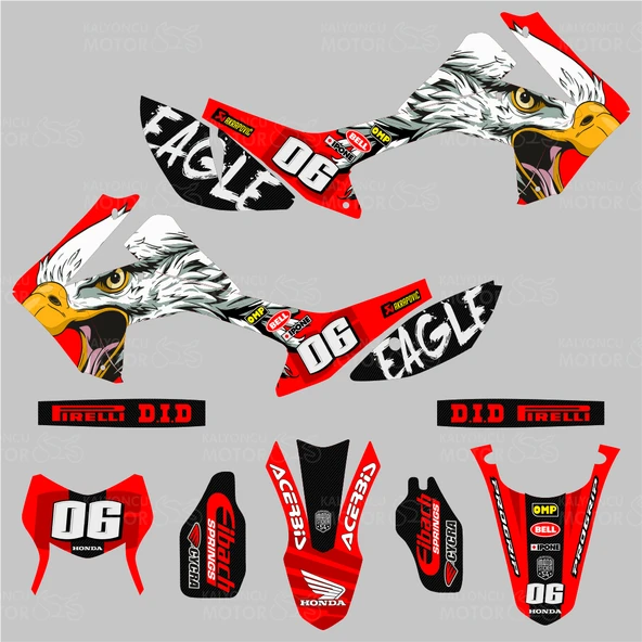 Honda CRF 250 L Eagle Design Sticker Set No:06 - 2