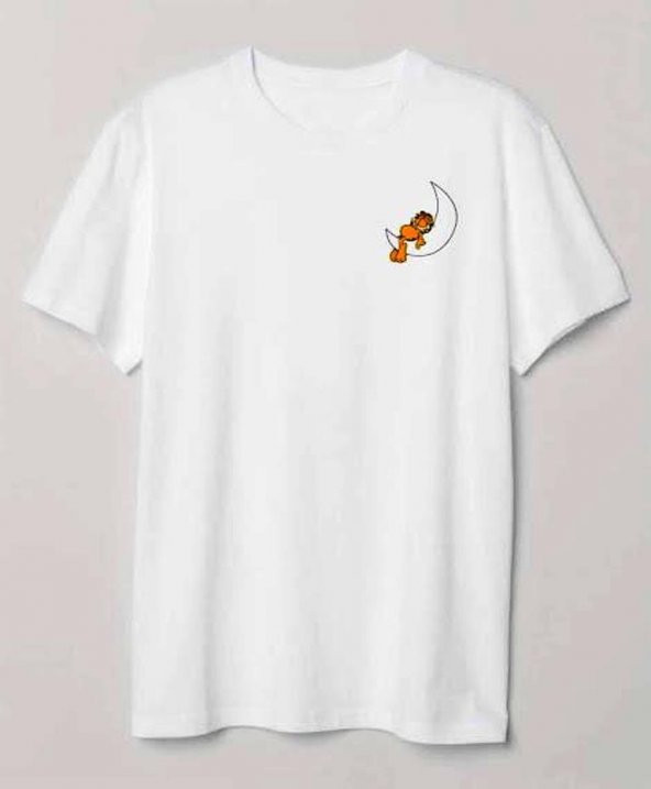 Finezza Garfield Baskılı Pamuk Beyaz T-Shirt XL Beden - 971 - 4